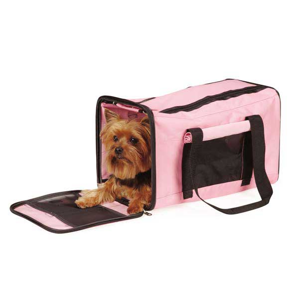 On-The-Go Duffle Bag Pet Carrier - Pink at BaxterBoo