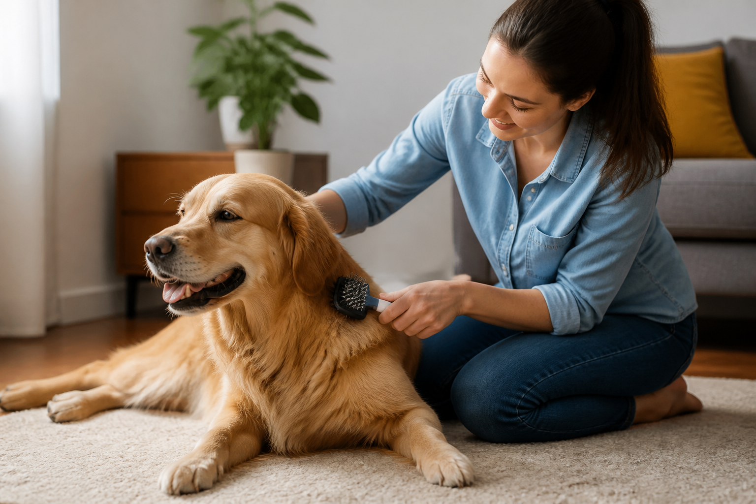 How to Brush Your Dog Without Him Biting You