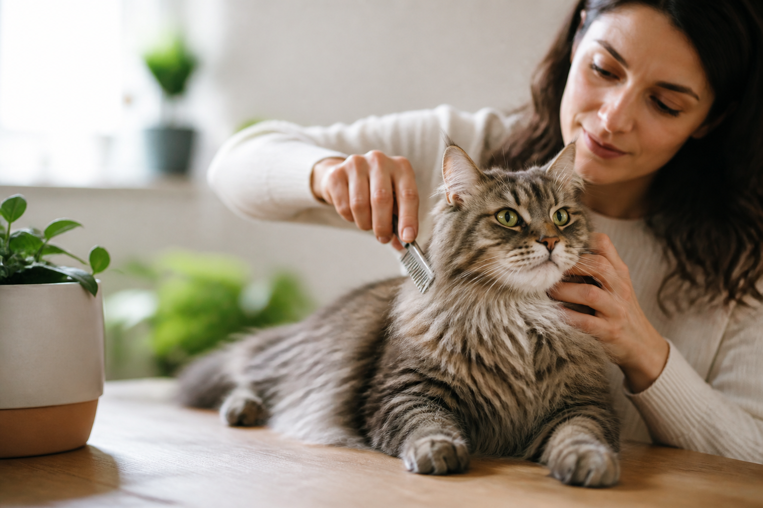 Managing Long Hair Cat Dandruff and Skin Health