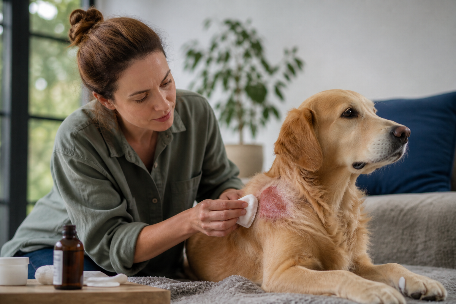 How to Treat Brush Burn on Dogs