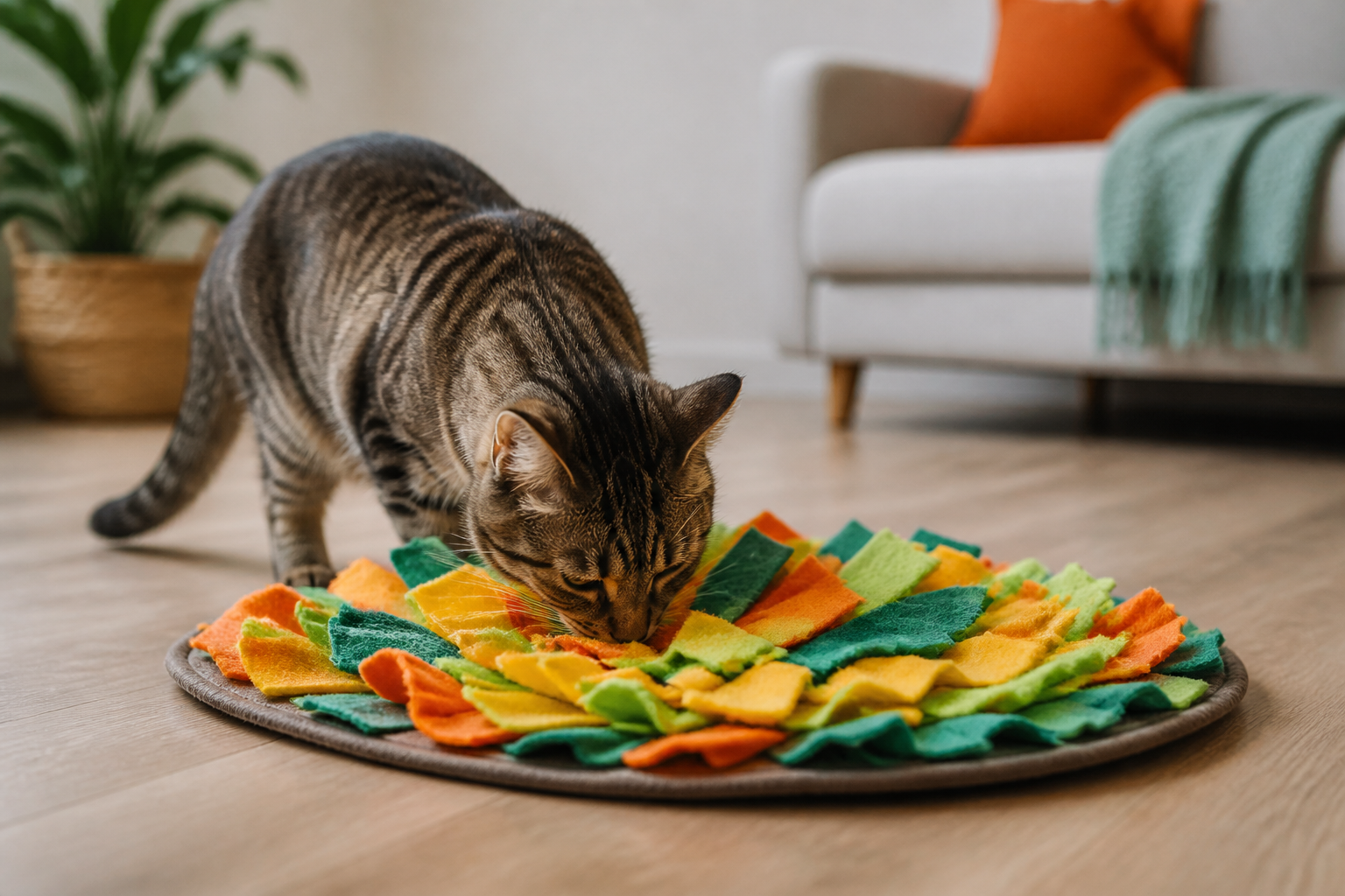 How a Snuffle Mat for Cat Enrichment Improves Well-being
