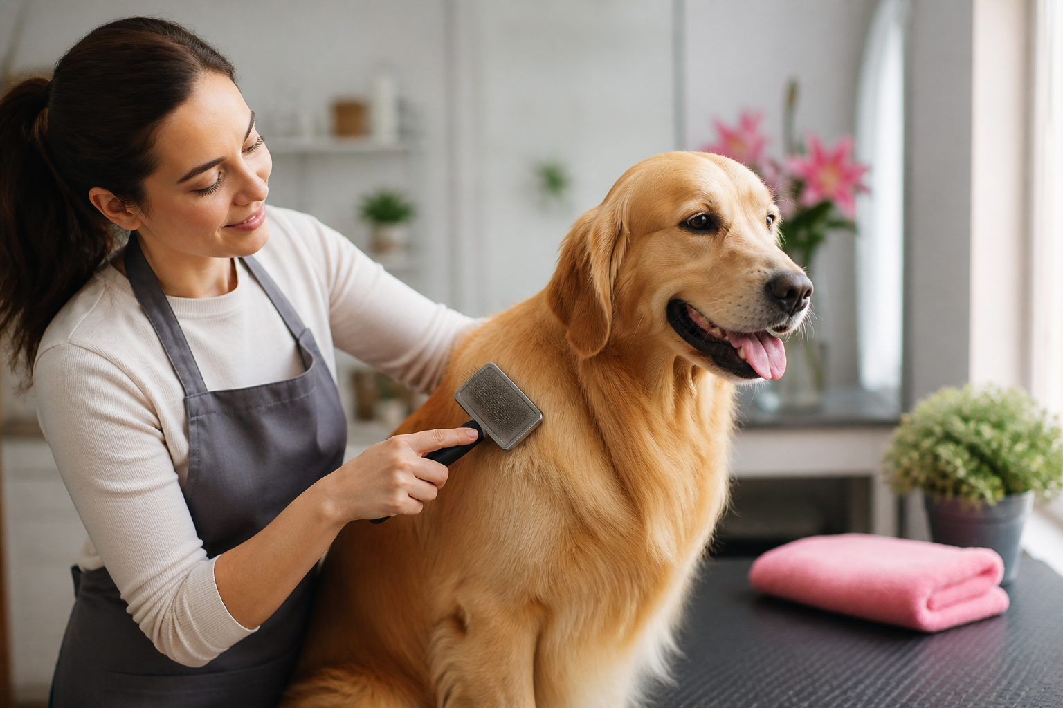 How to Use a Slicker Brush on Your Dog for Professional Results