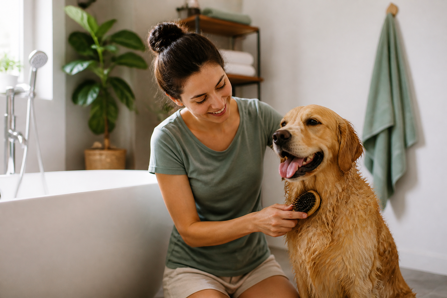 Should I Brush Dog Before or After Bath?