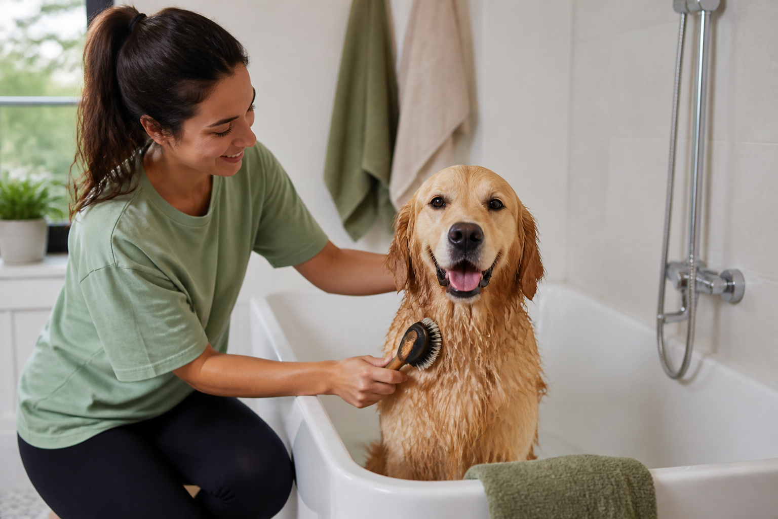 Should I Brush or Bathe My Dog First?