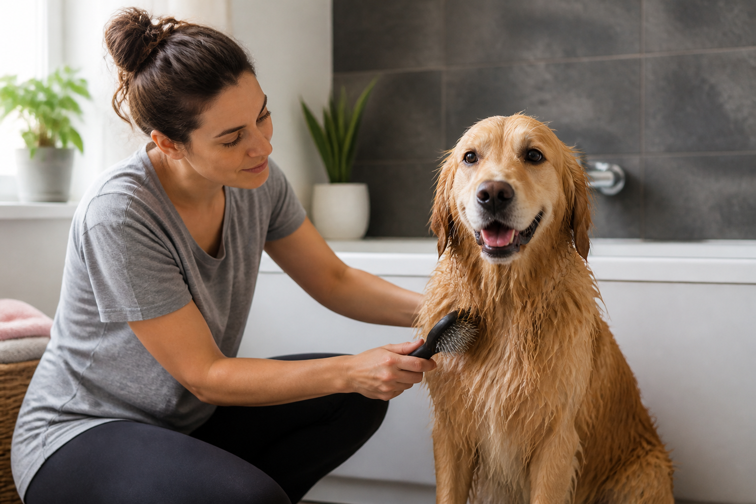 Should You Brush a Dog's Hair When Wet?