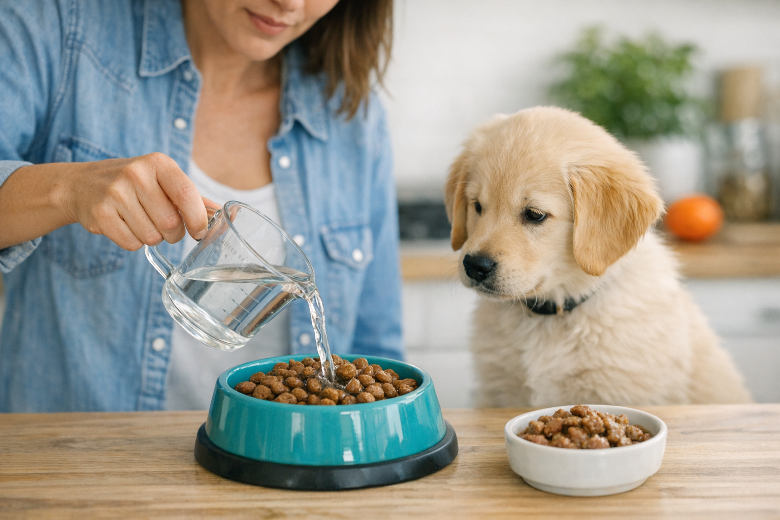 Should You Add Water to Dry Dog Food for Puppies?