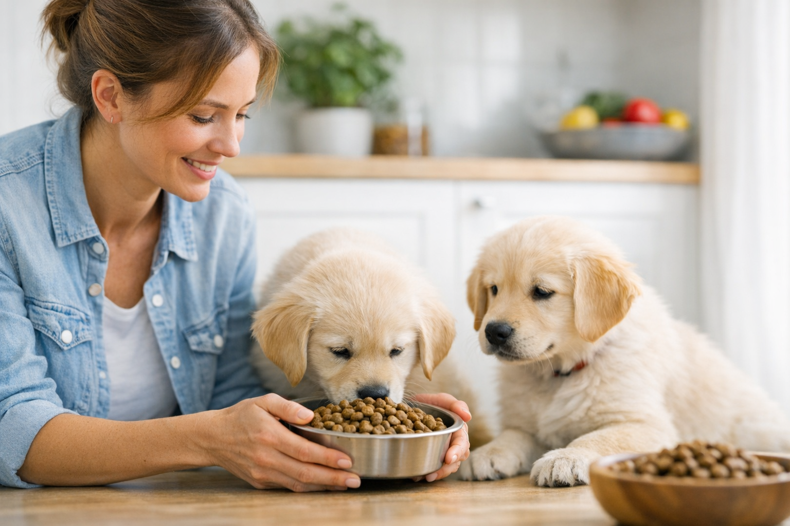 When Can You Give Puppies Dry Dog Food?