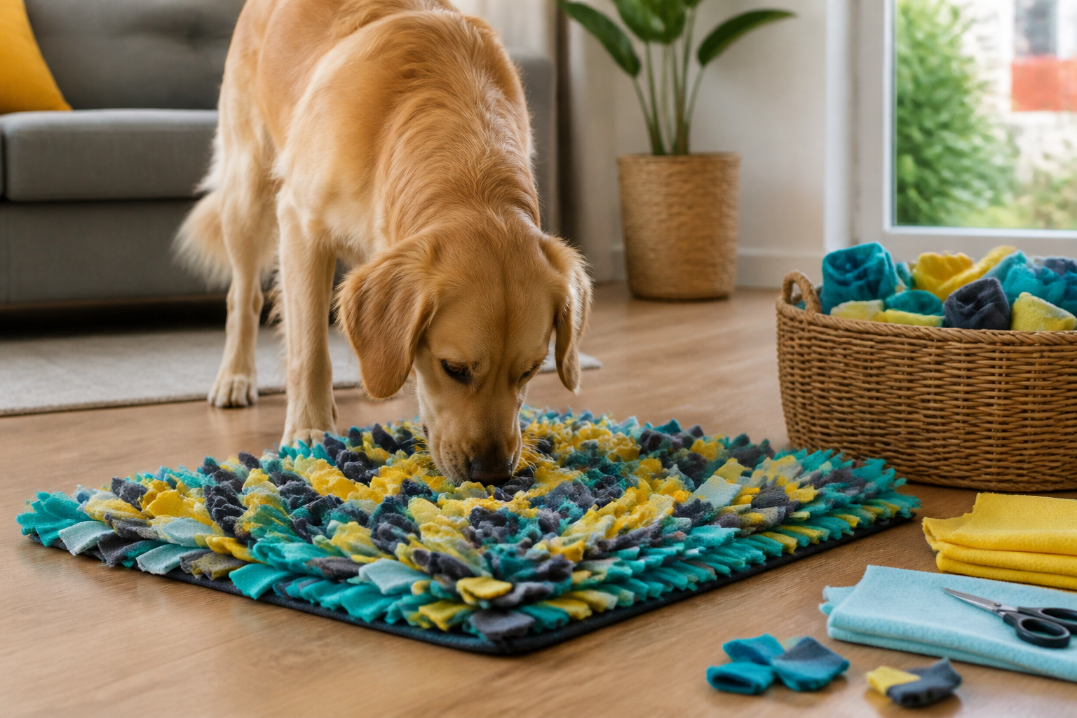 Snuffle Mat for Dogs Instructions and DIY Guide