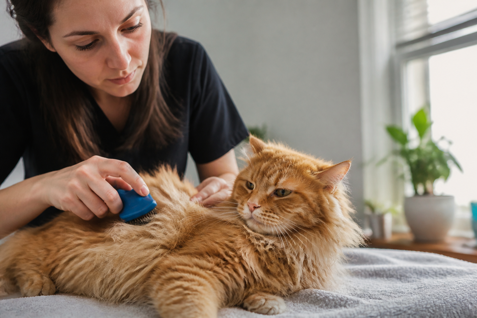 Helping a Cat with Dandruff and Matted Fur: Causes and Care