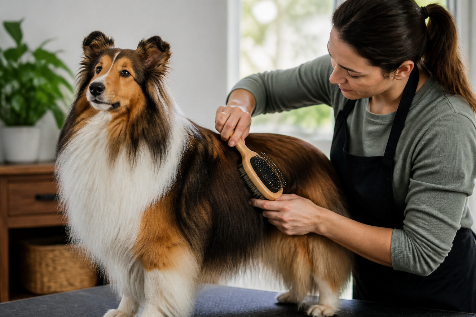 How to Line Brush a Dog for a Mat Free Coat