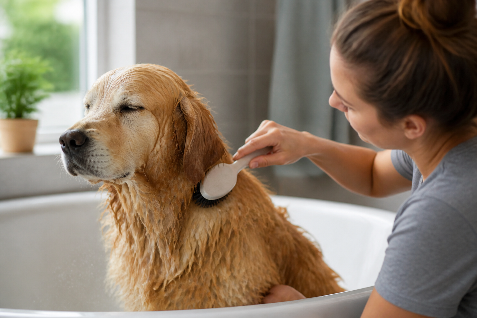 Should You Brush Dog When Wet?