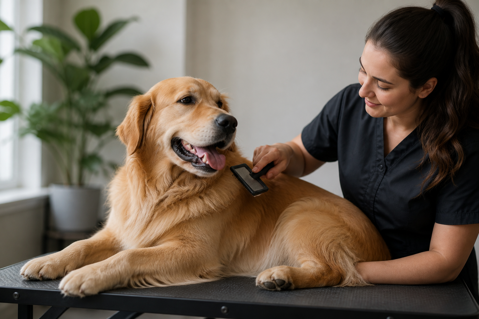 What Is Line Brushing a Dog
