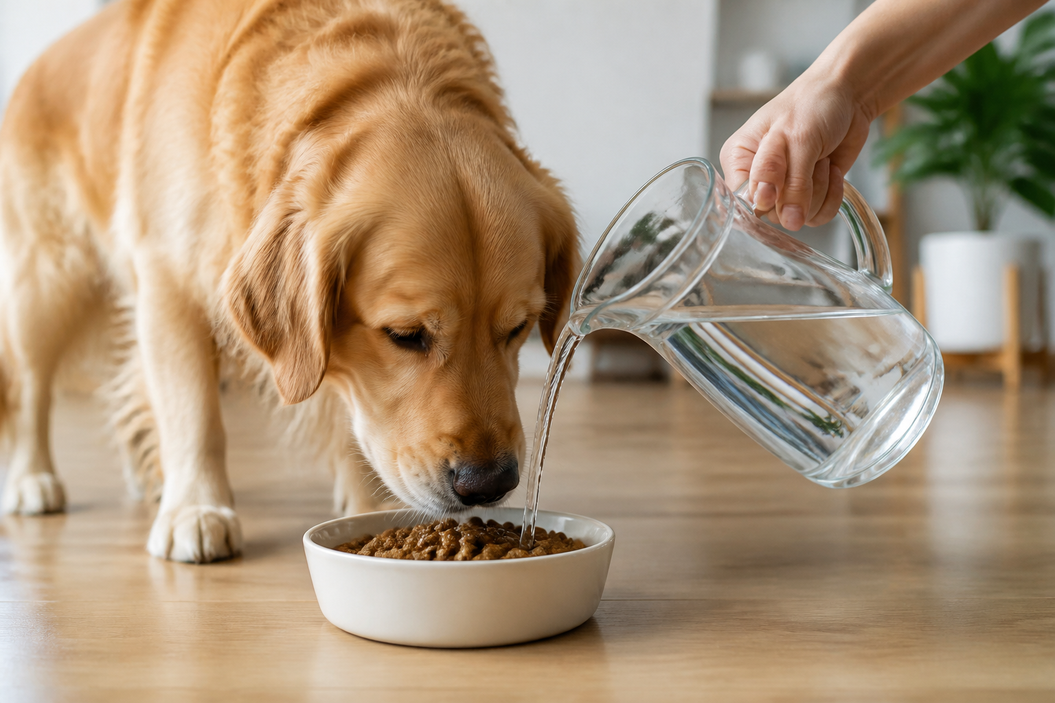 Is It Good to Put Water in Dry Dog Food?