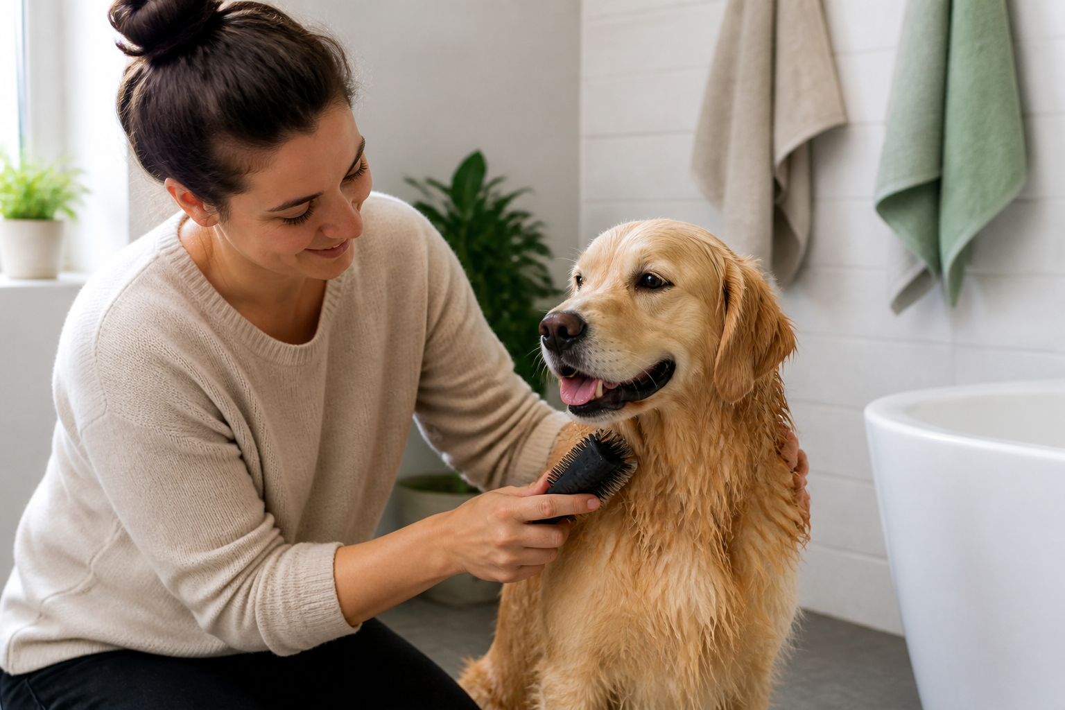 Should You Brush Your Dog’s Hair Before or After a Bath?