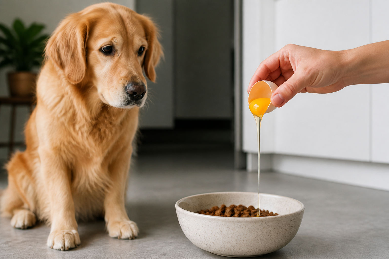 Can I Add Raw Egg to My Dogs Dry Food?