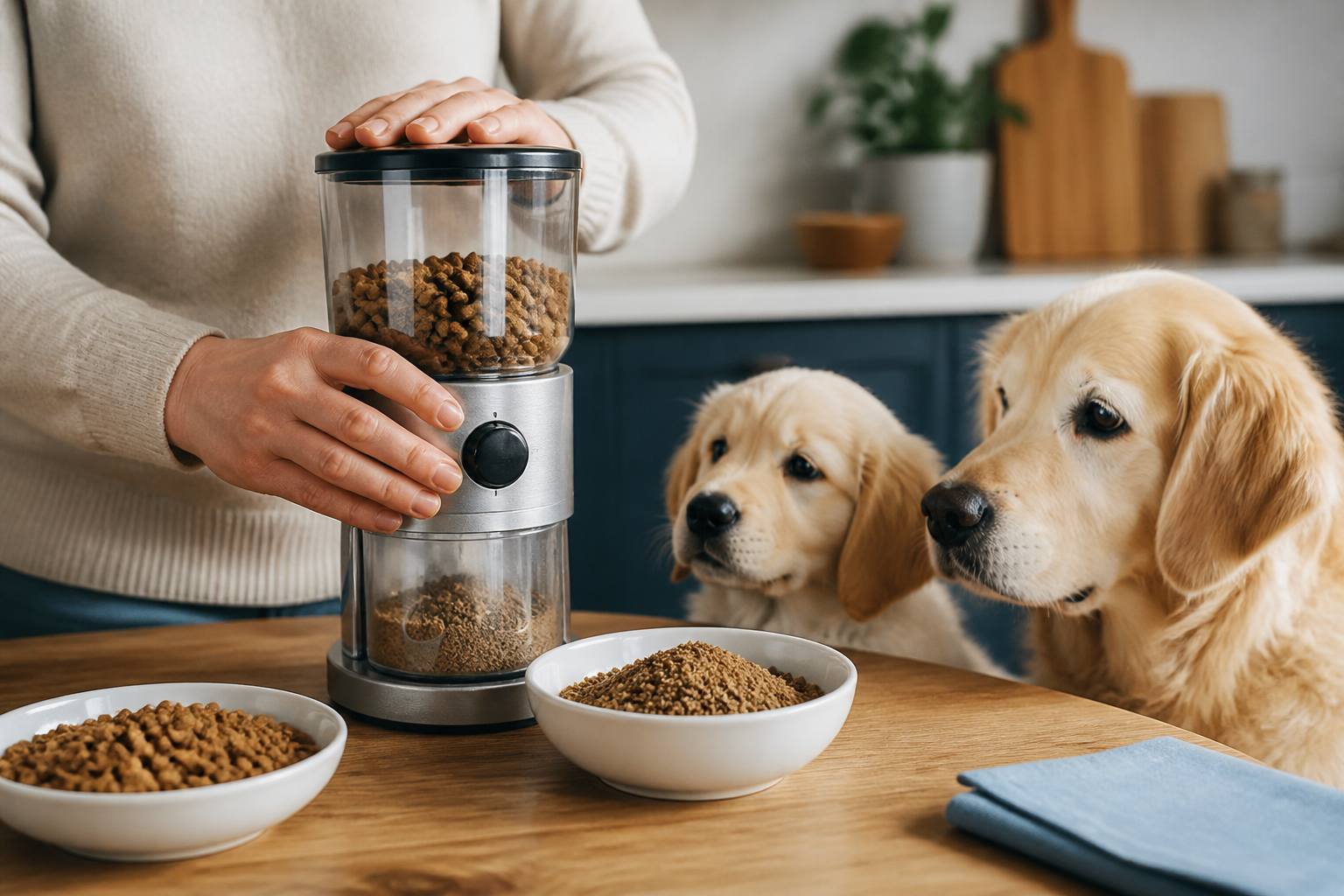 How to Grind Dry Dog Food for Senior Dogs and Puppies