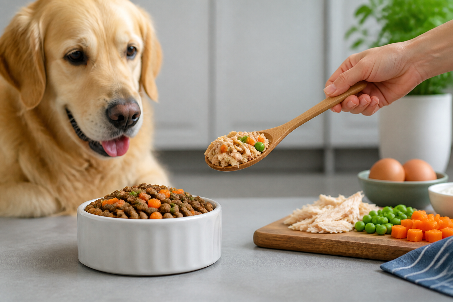 What Is Good to Mix With Dry Dog Food