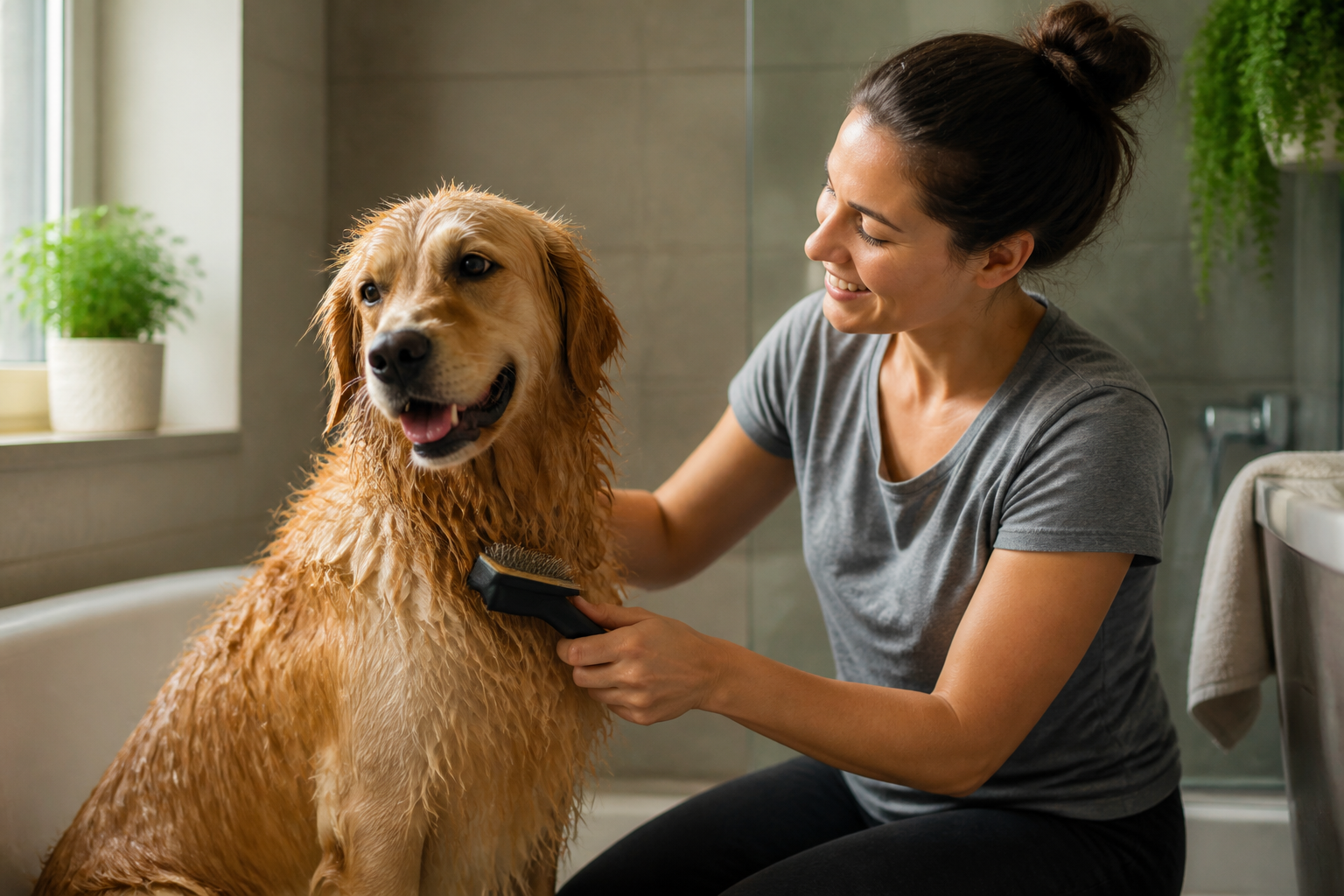 Should You Brush Your Dog When Wet?
