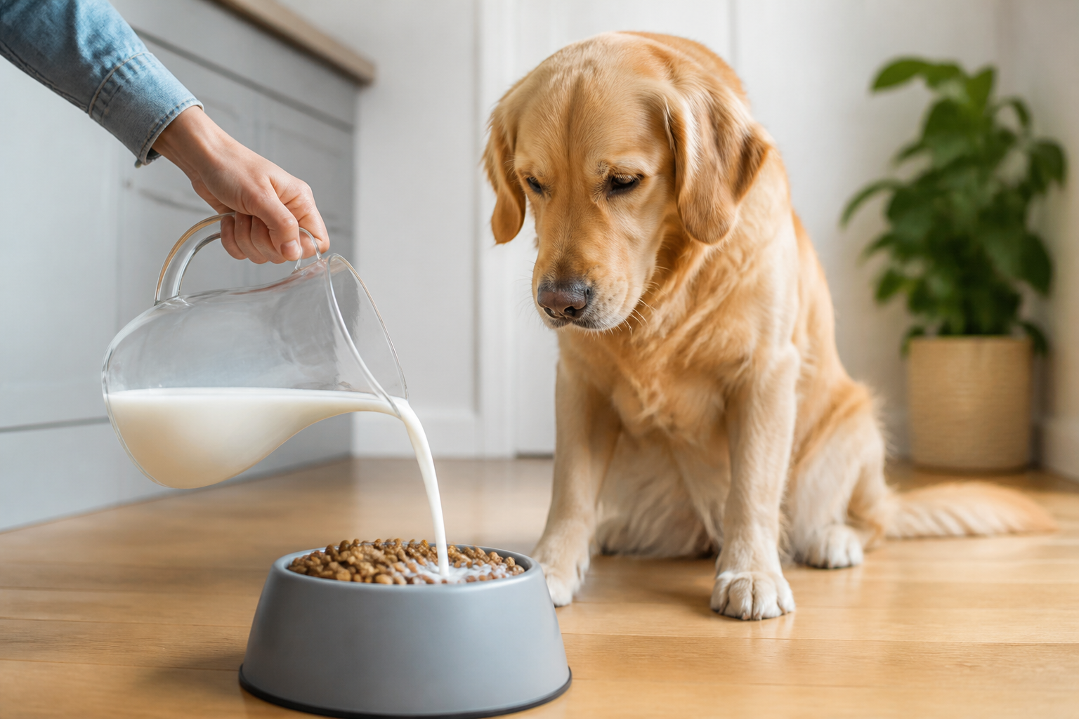 Is It OK to Add Milk to Dry Dog Food?