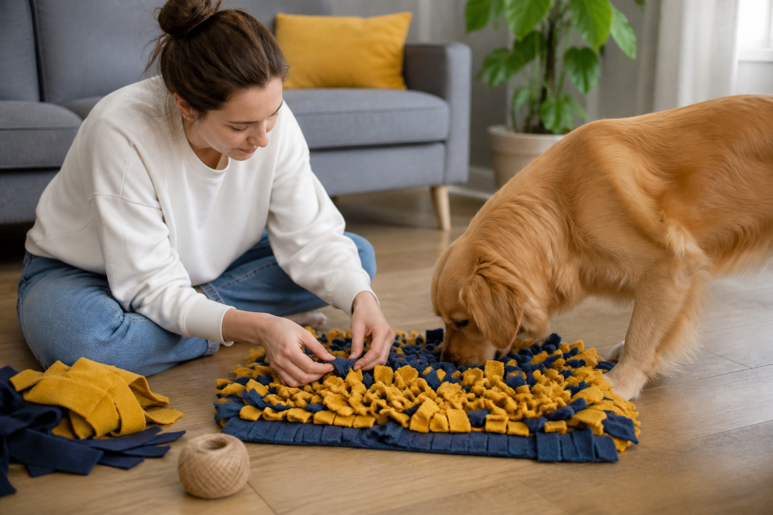 How to Make a Snuffle Mat for Dogs: A Simple DIY Guide