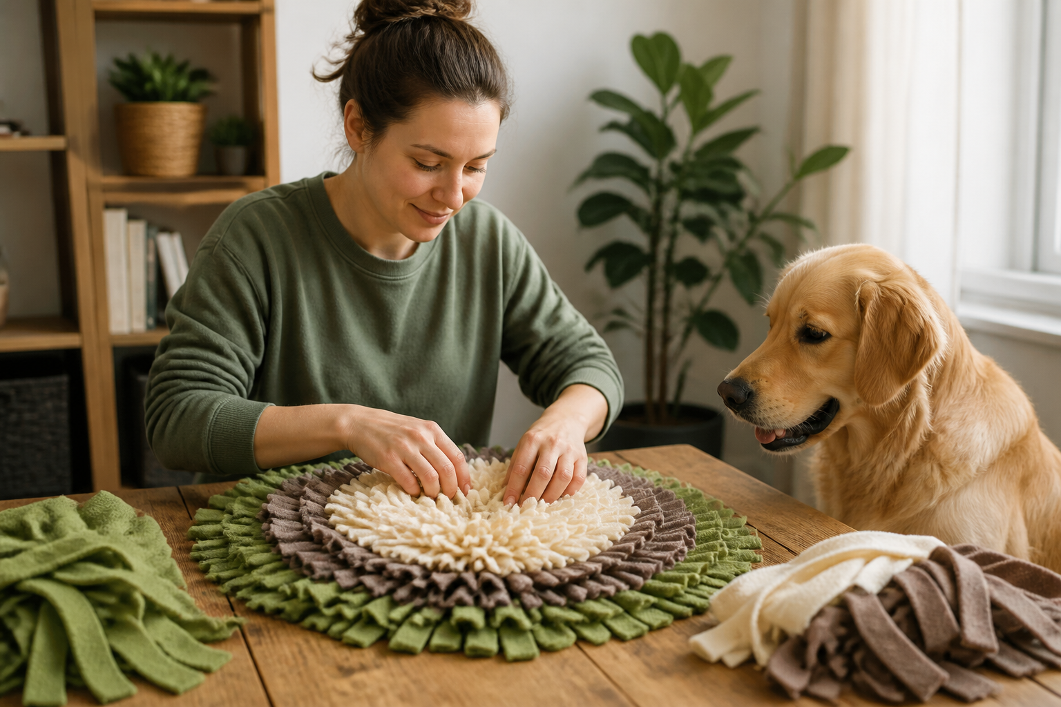How to Make a Snuffle Mat for Your Dog
