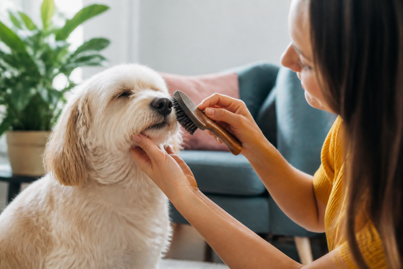 How to Brush a Dog's Face Safely and Gently
