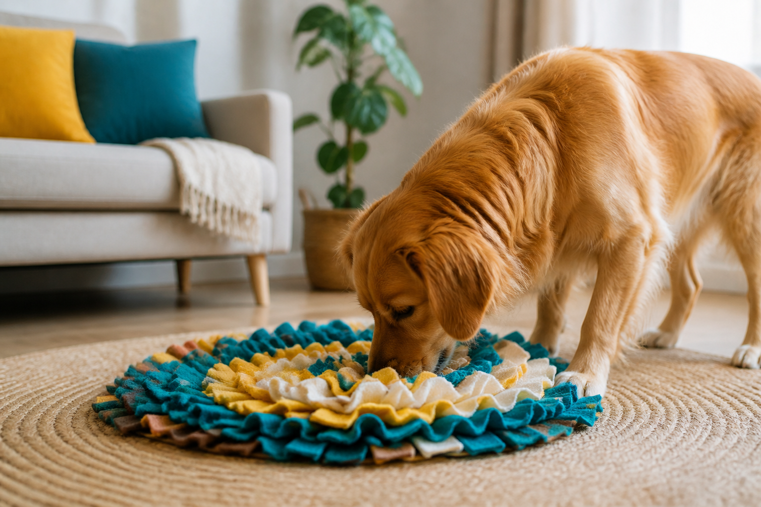 Simple DIY Snuffle Mat Dogs Guide for Indoor Enrichment