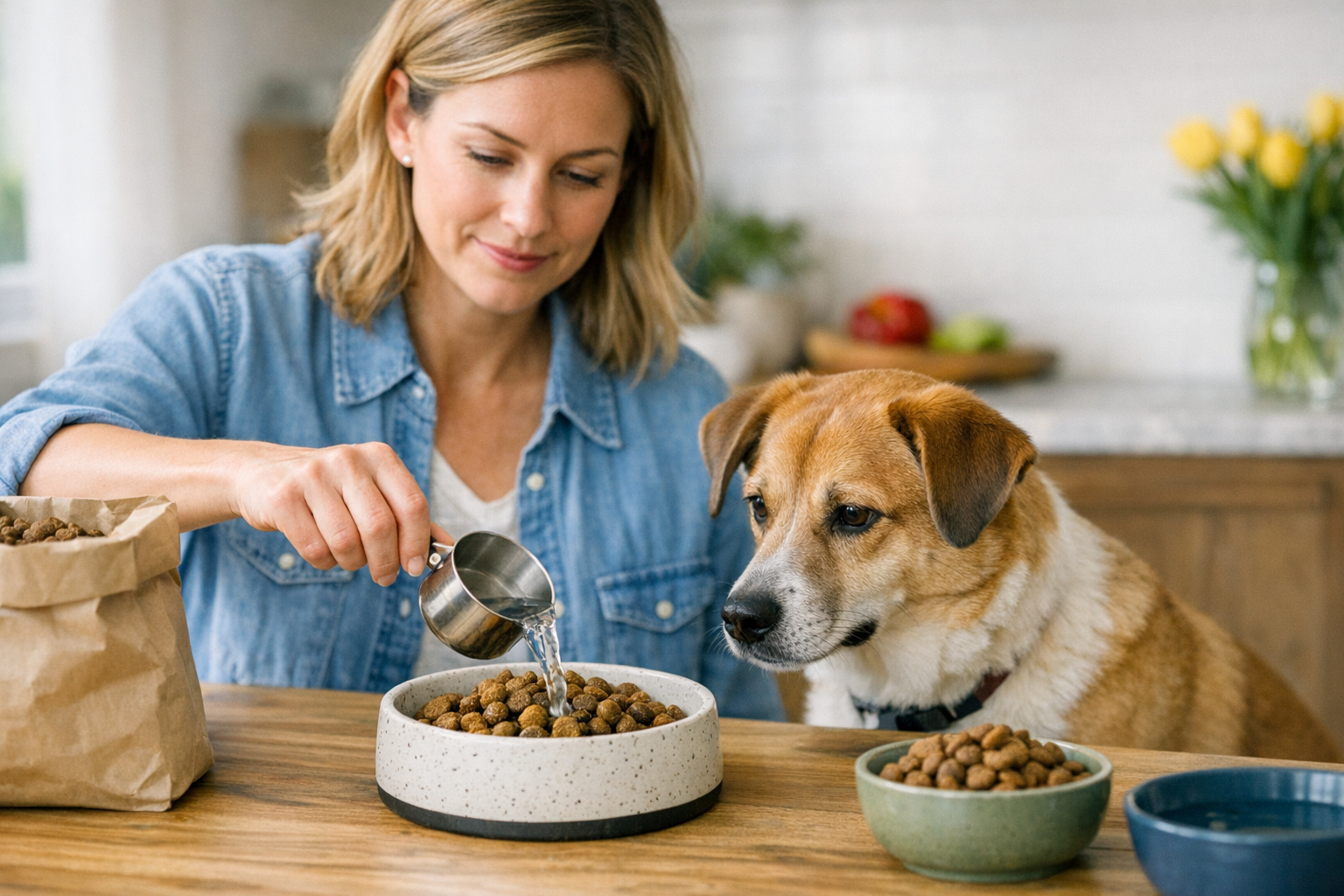 Are You Supposed to Mix Dry Dog Food with Water?