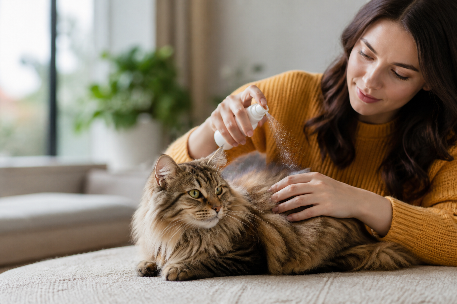 Using Dry Cat Shampoo for Cat Dandruff Control