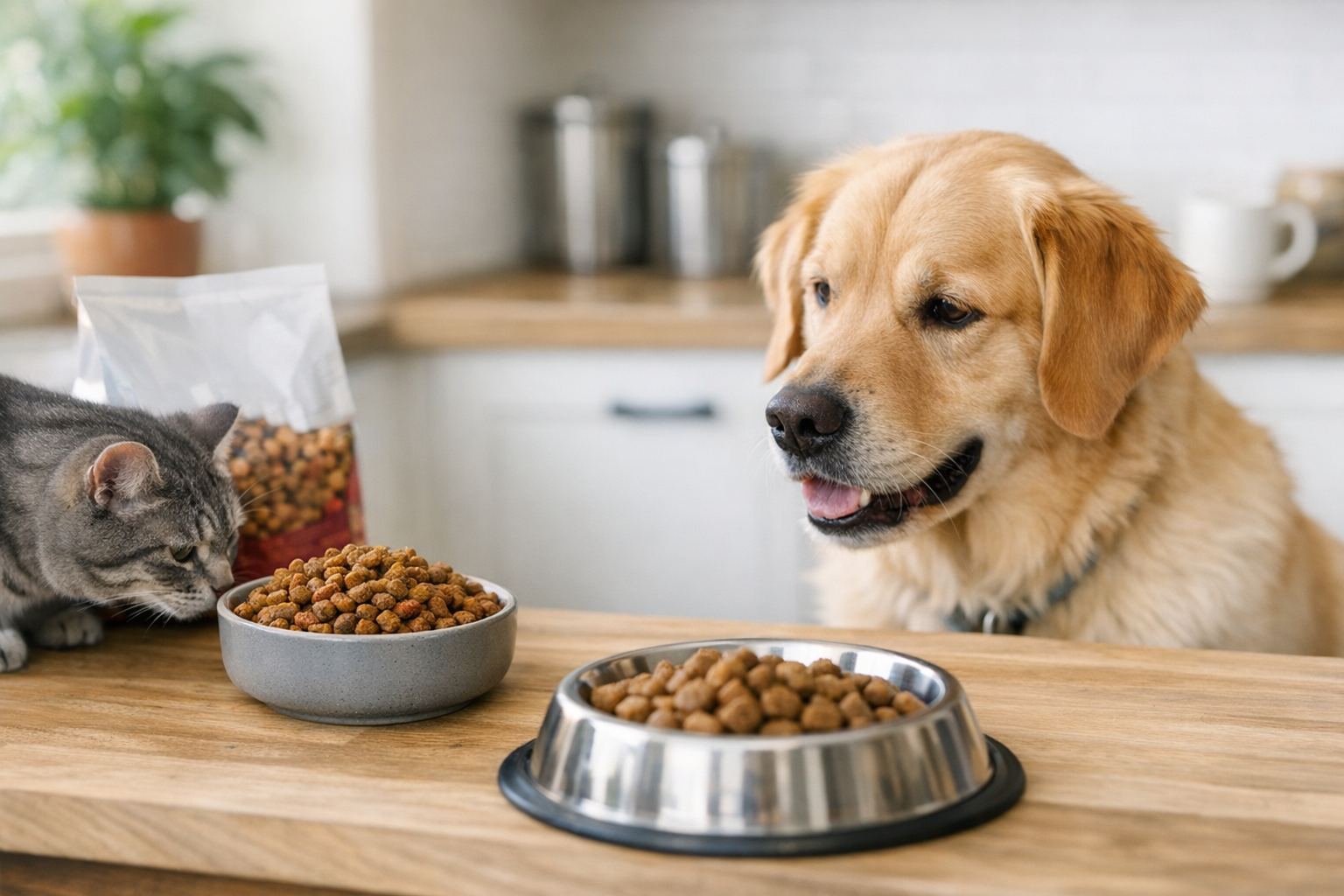 Will Dry Cat Food Hurt a Dog? Everything You Need to Know