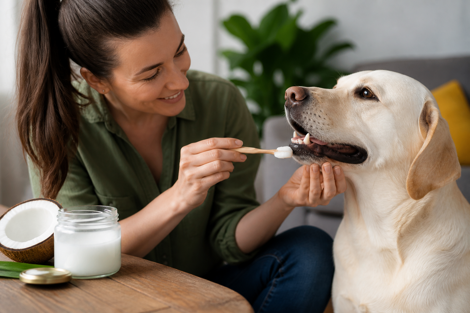 Can I Use Coconut Oil to Clean My Dogs Teeth?