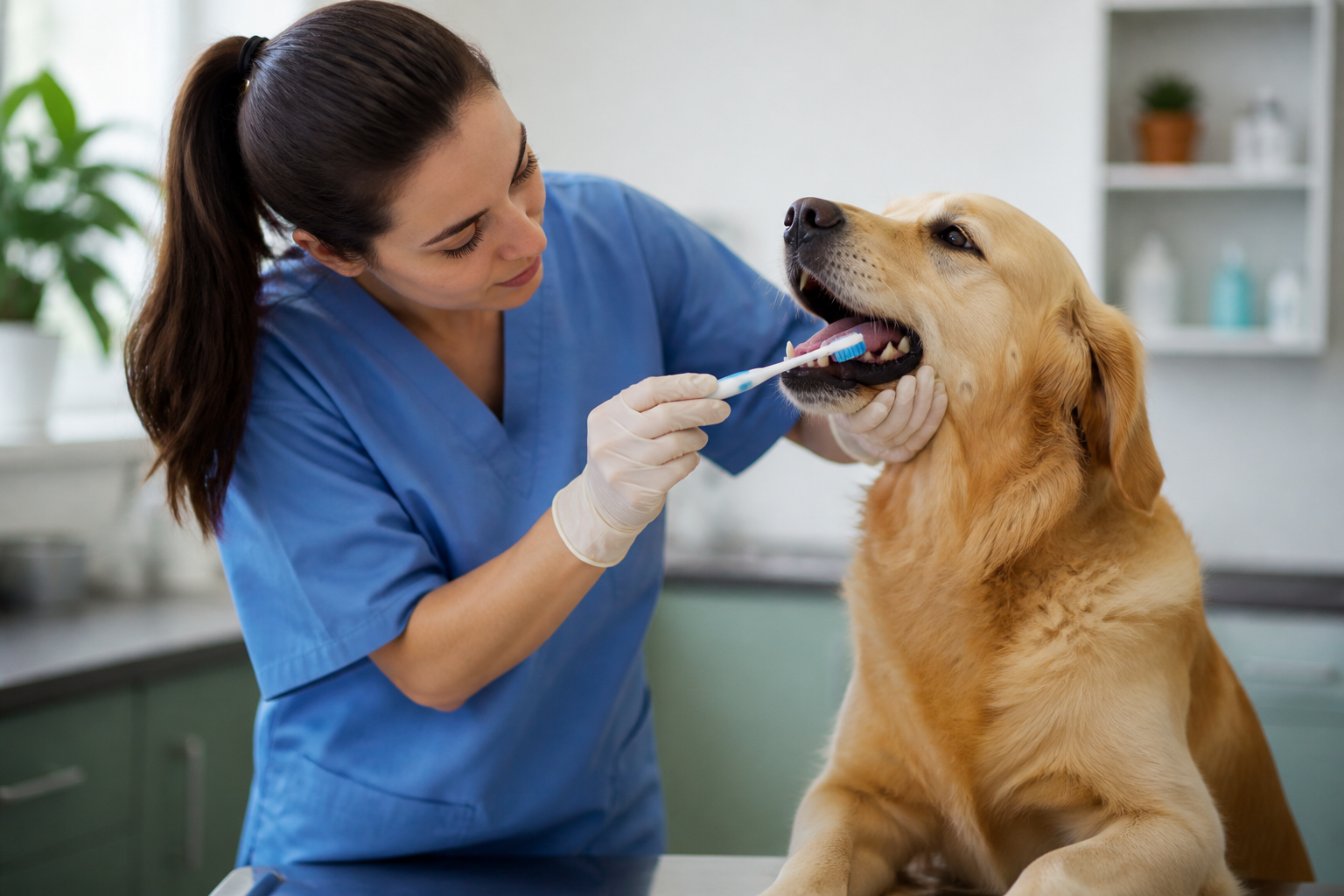 How Do Veterinarians Clean Dogs Teeth