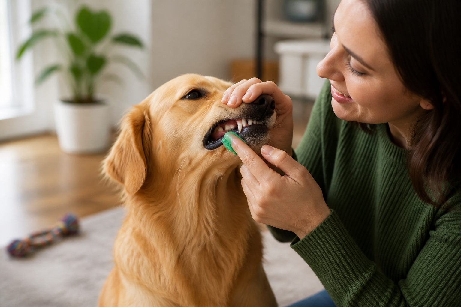 How to Clean Plaque Off Dog's Teeth
