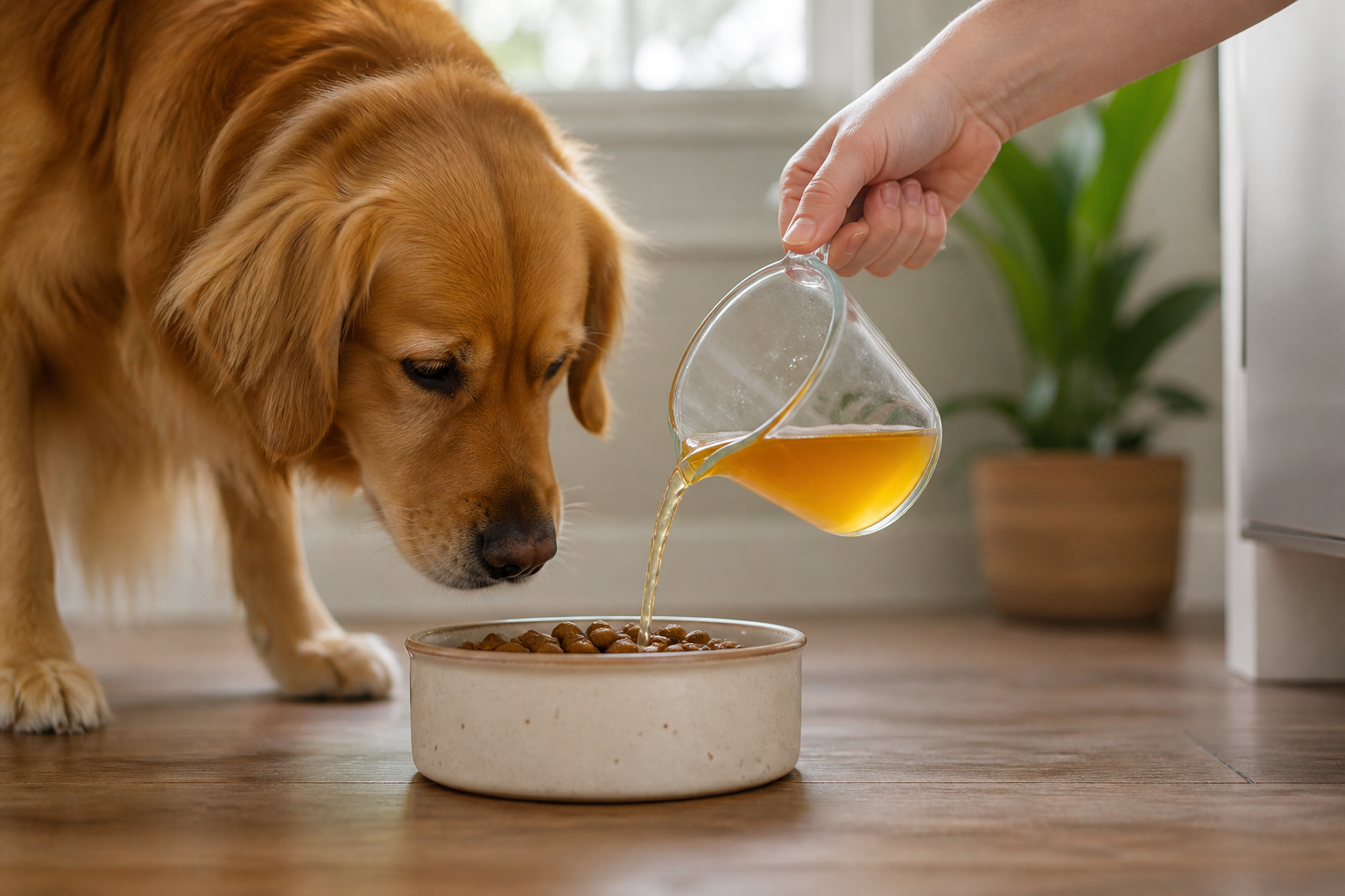 Can You Put Broth on Dry Dog Food?