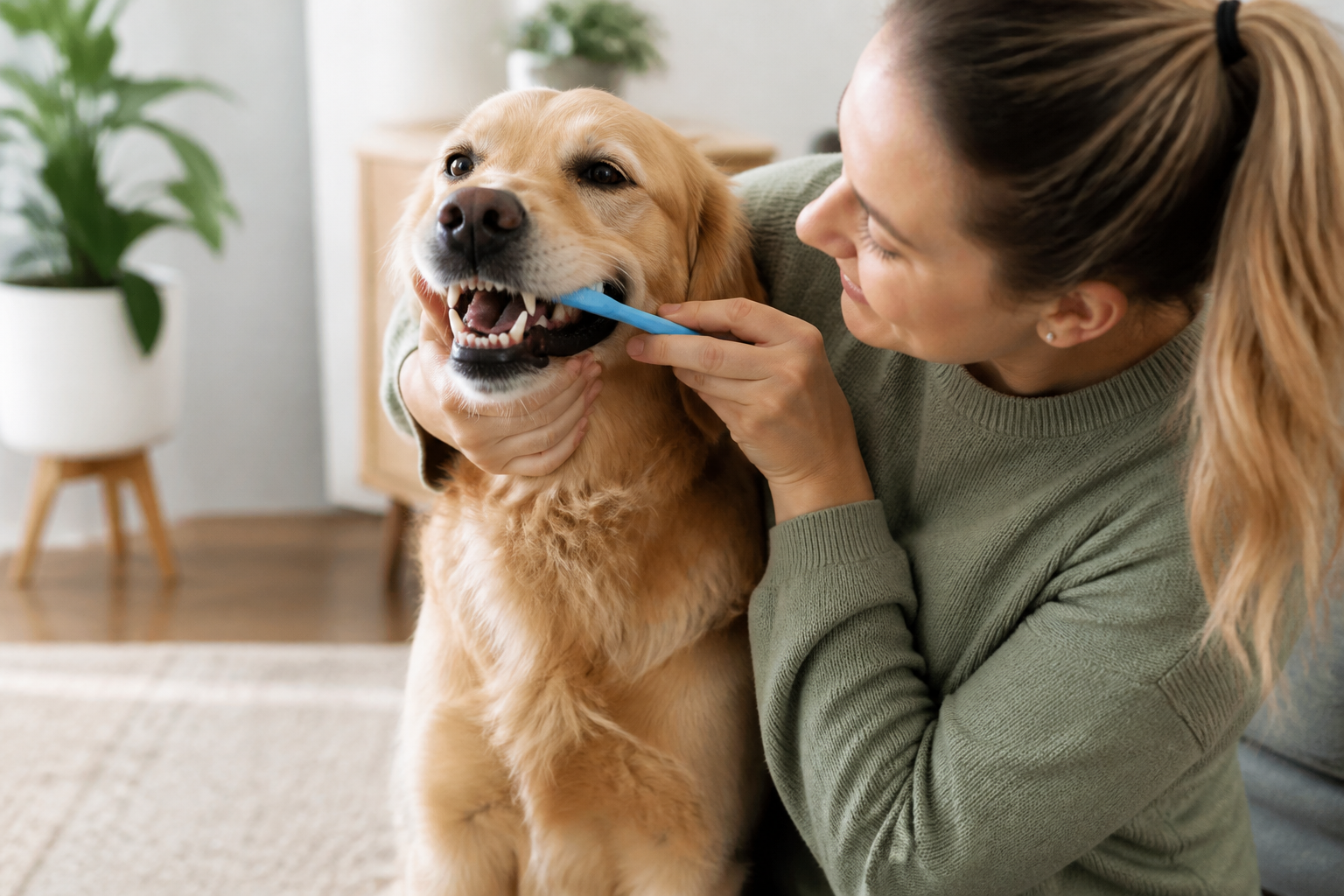 How to Clean Plaque Off My Dog's Teeth