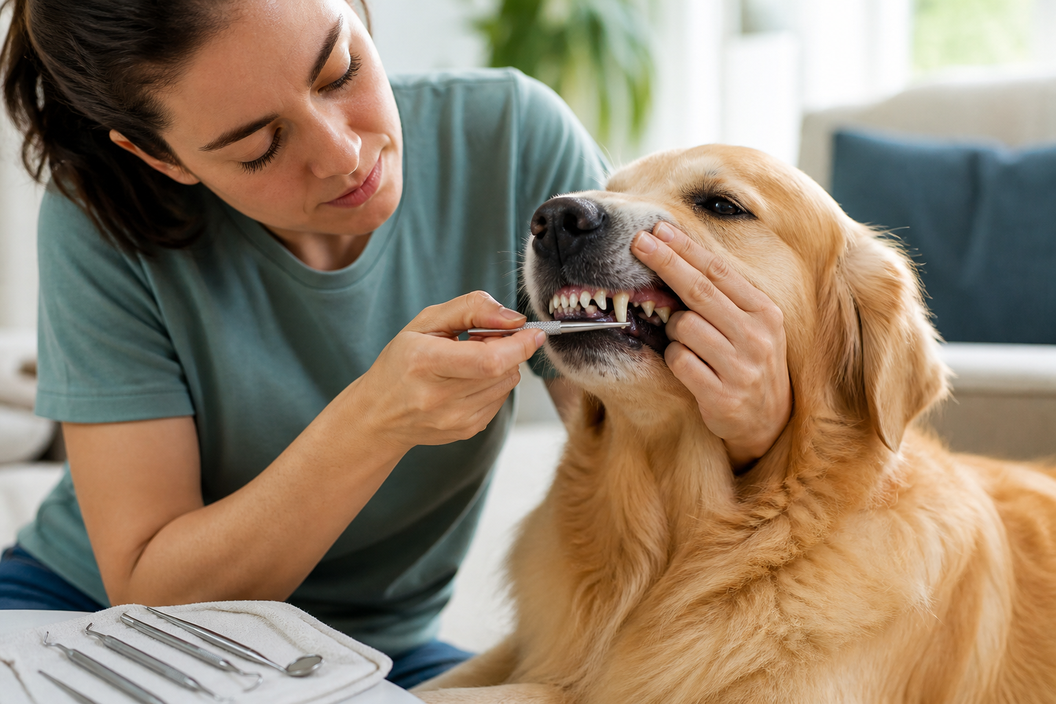 How to Clean Dog's Teeth With Dental Tools Safely at Home