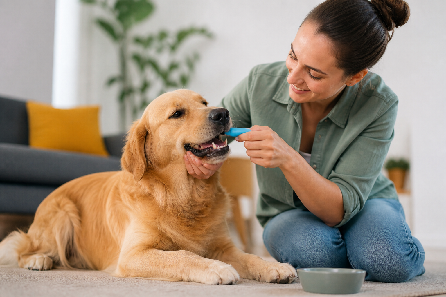 How to Clean Plaque Off Dog's Teeth at Home