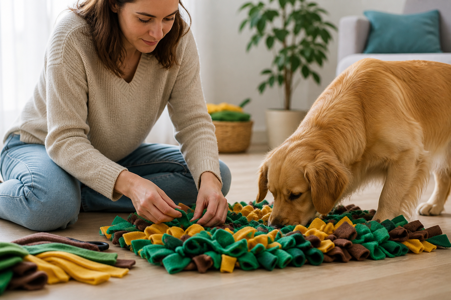 How to Create a DIY Snuffle Mat for Your Dog