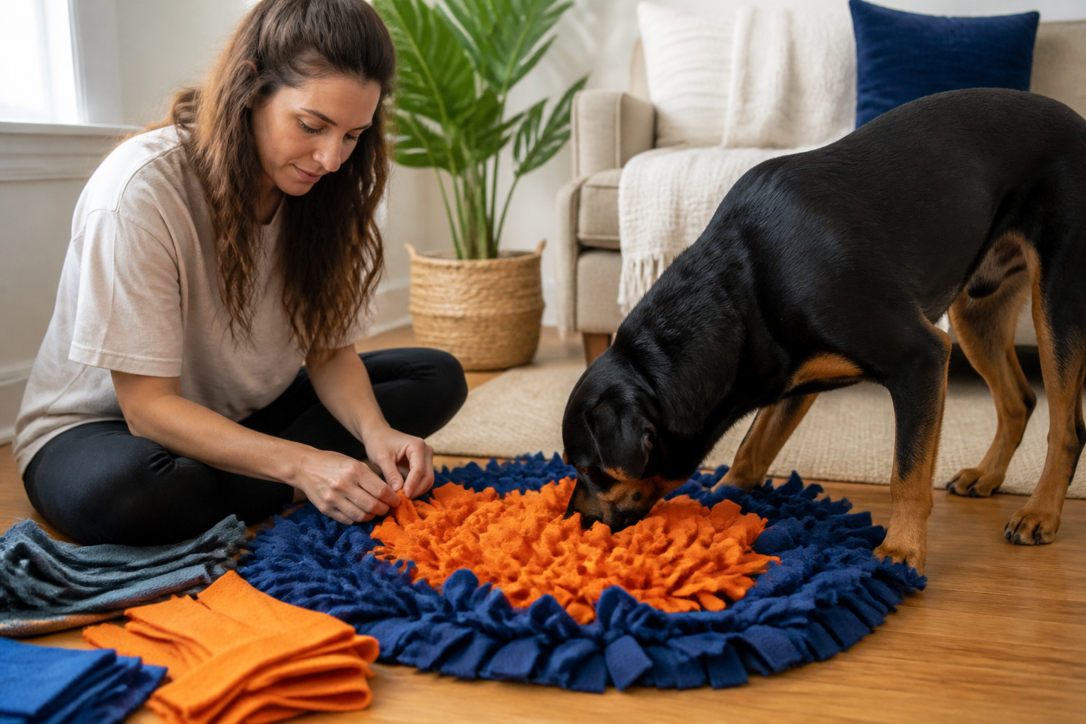 How to Make a DIY Snuffle Mat for Large Dogs