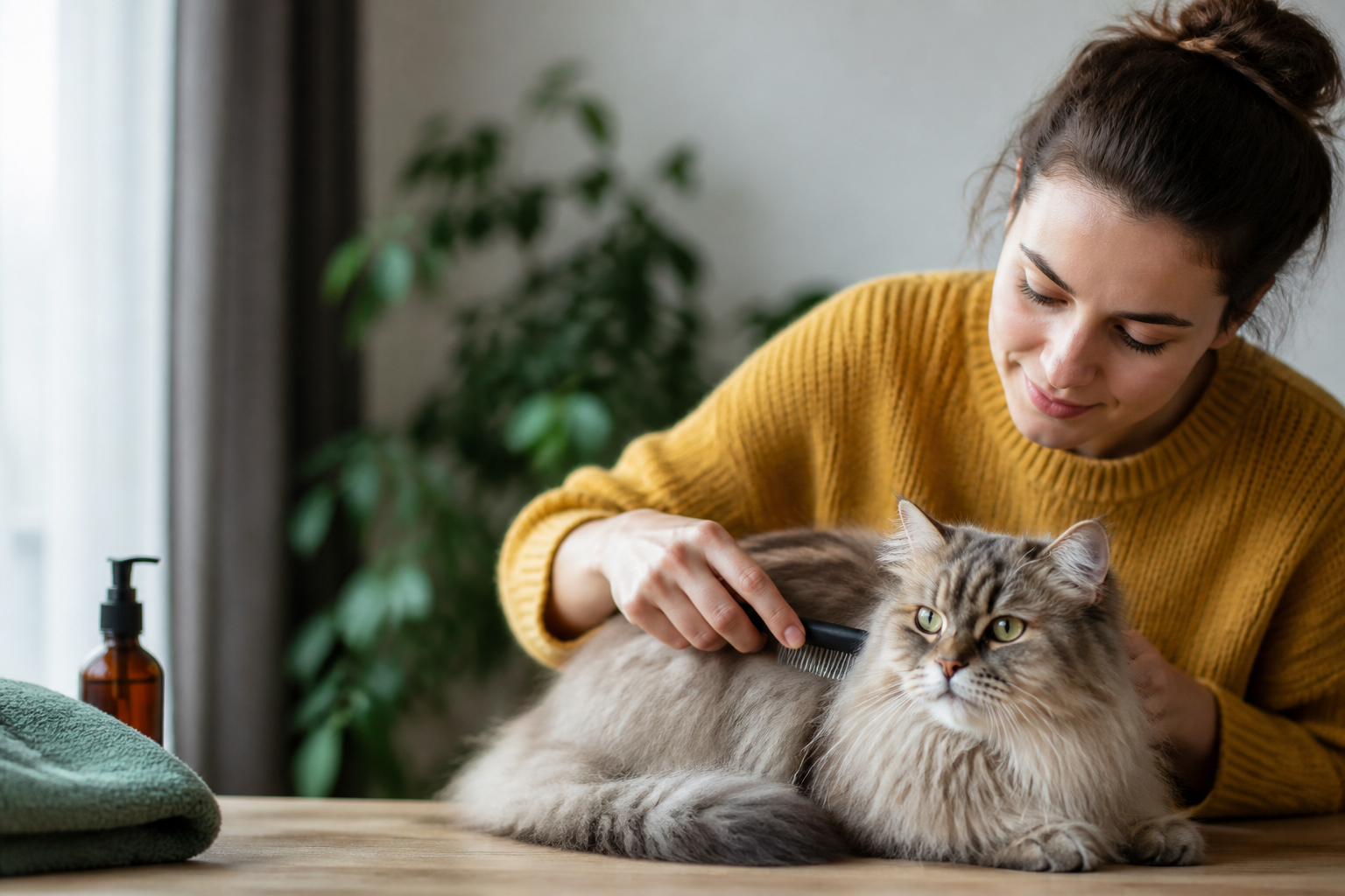 Care Tips for a Long Haired Cat With Dandruff