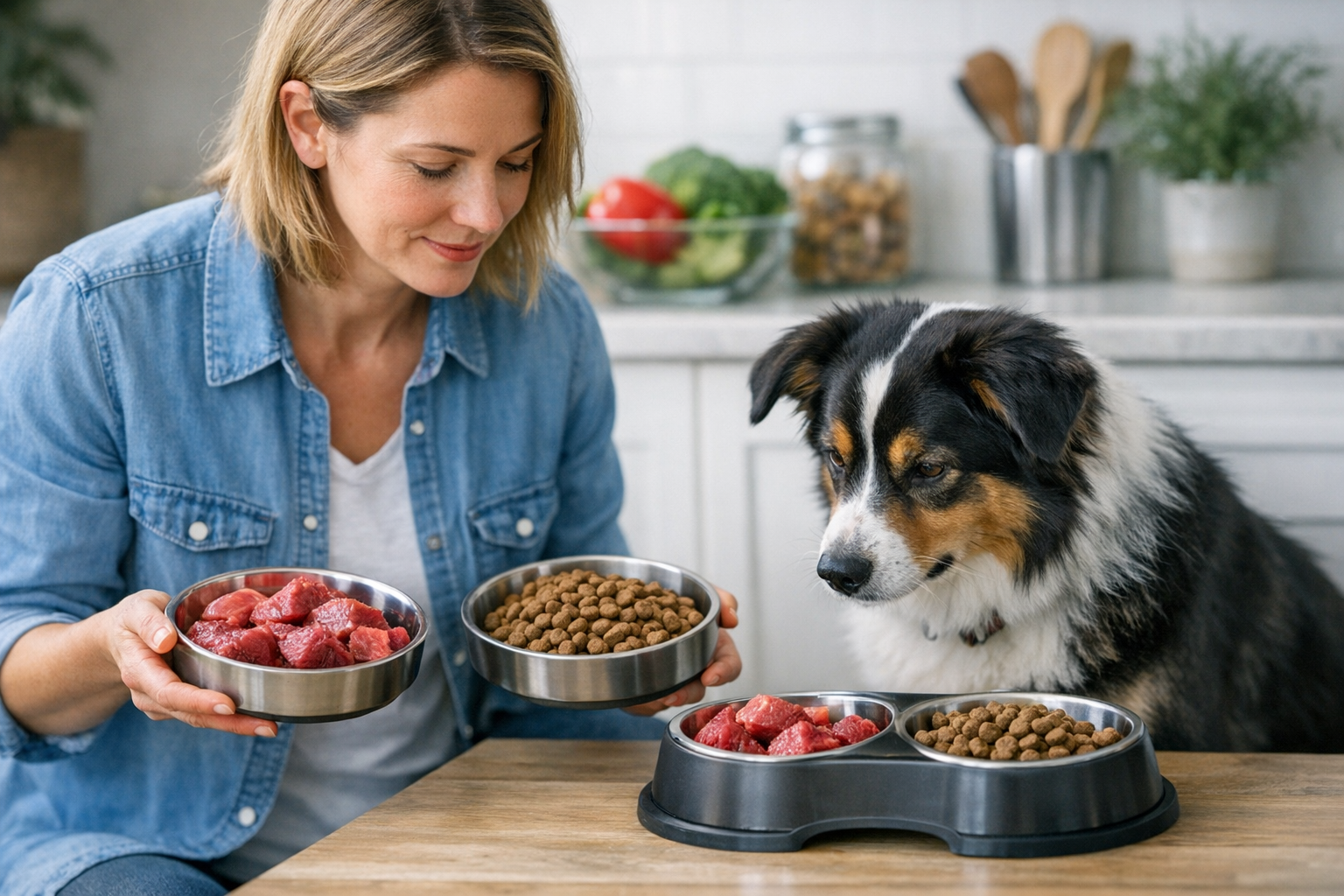 Can I Feed My Dog Raw Meat and Dry Food?