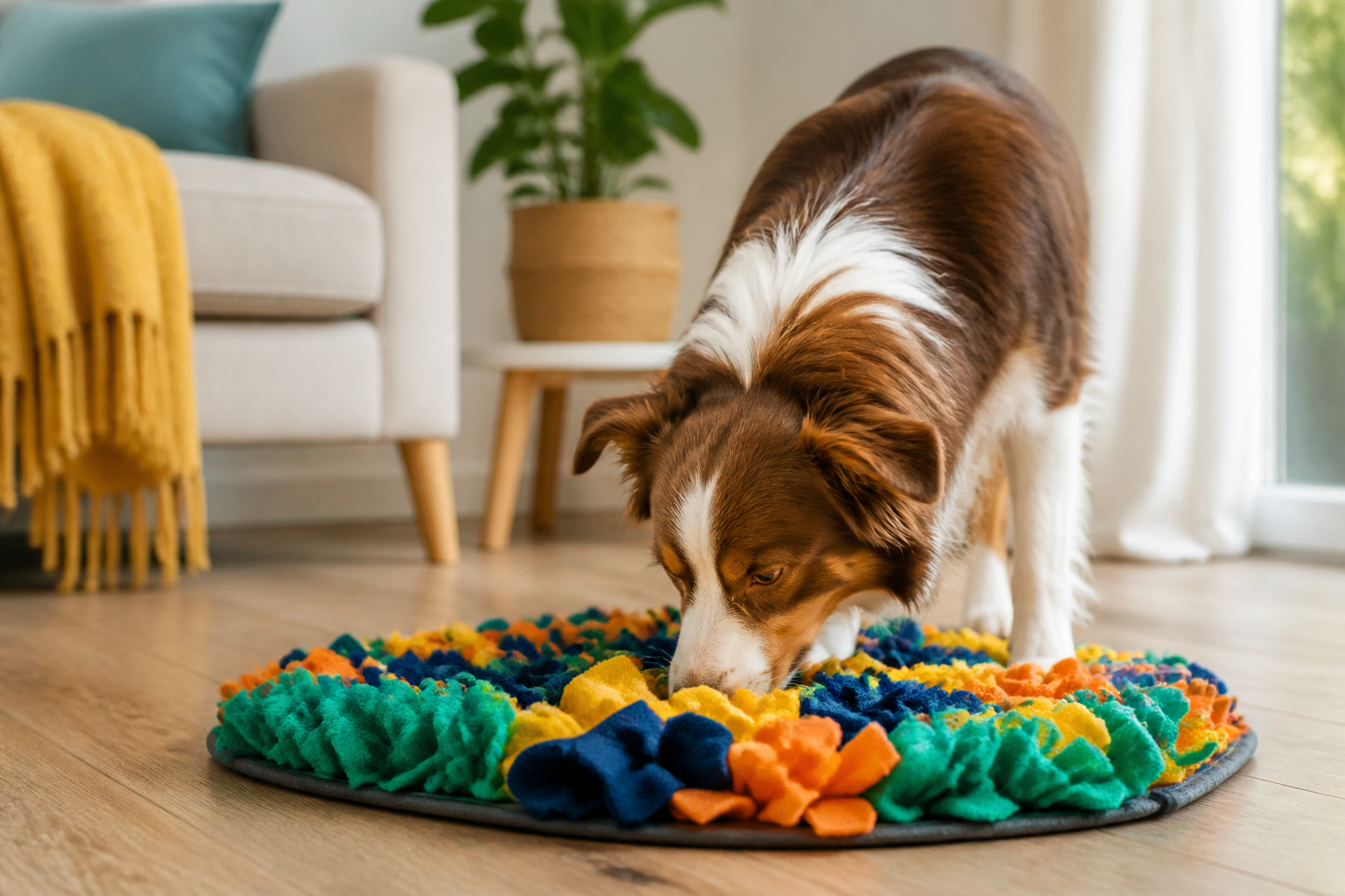 How a Snuffle Knot Mat Boosts Your Dog's Brain Power