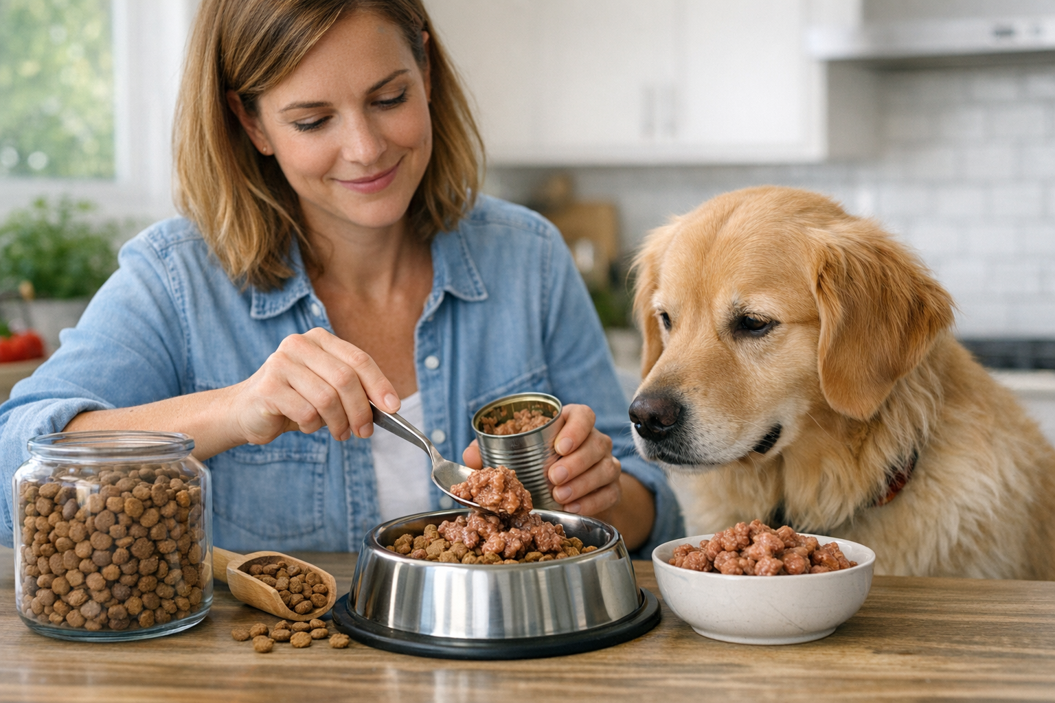 How to Switch From Dry to Wet Dog Food