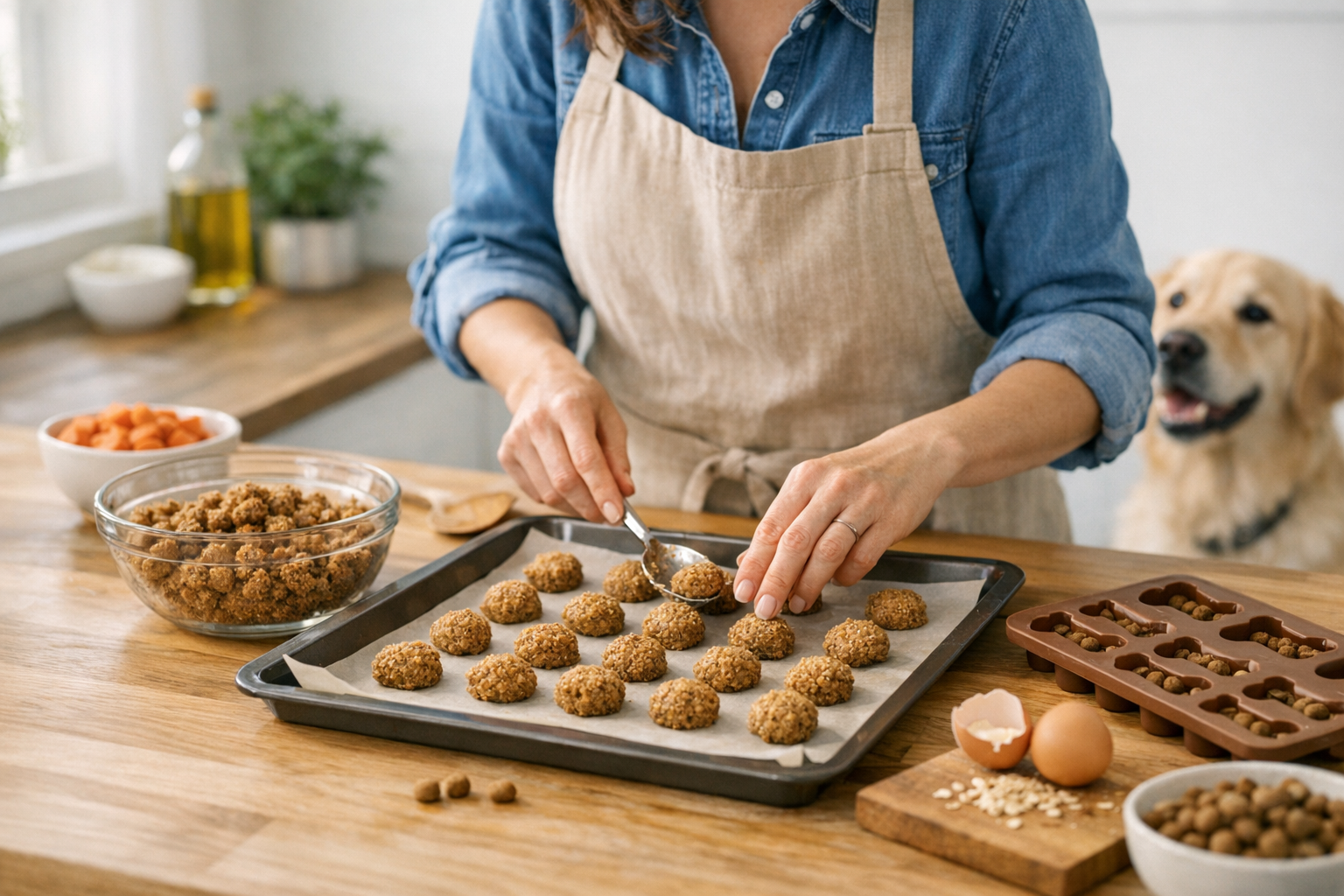How to Make Dog Treats Out of Dry Dog Food