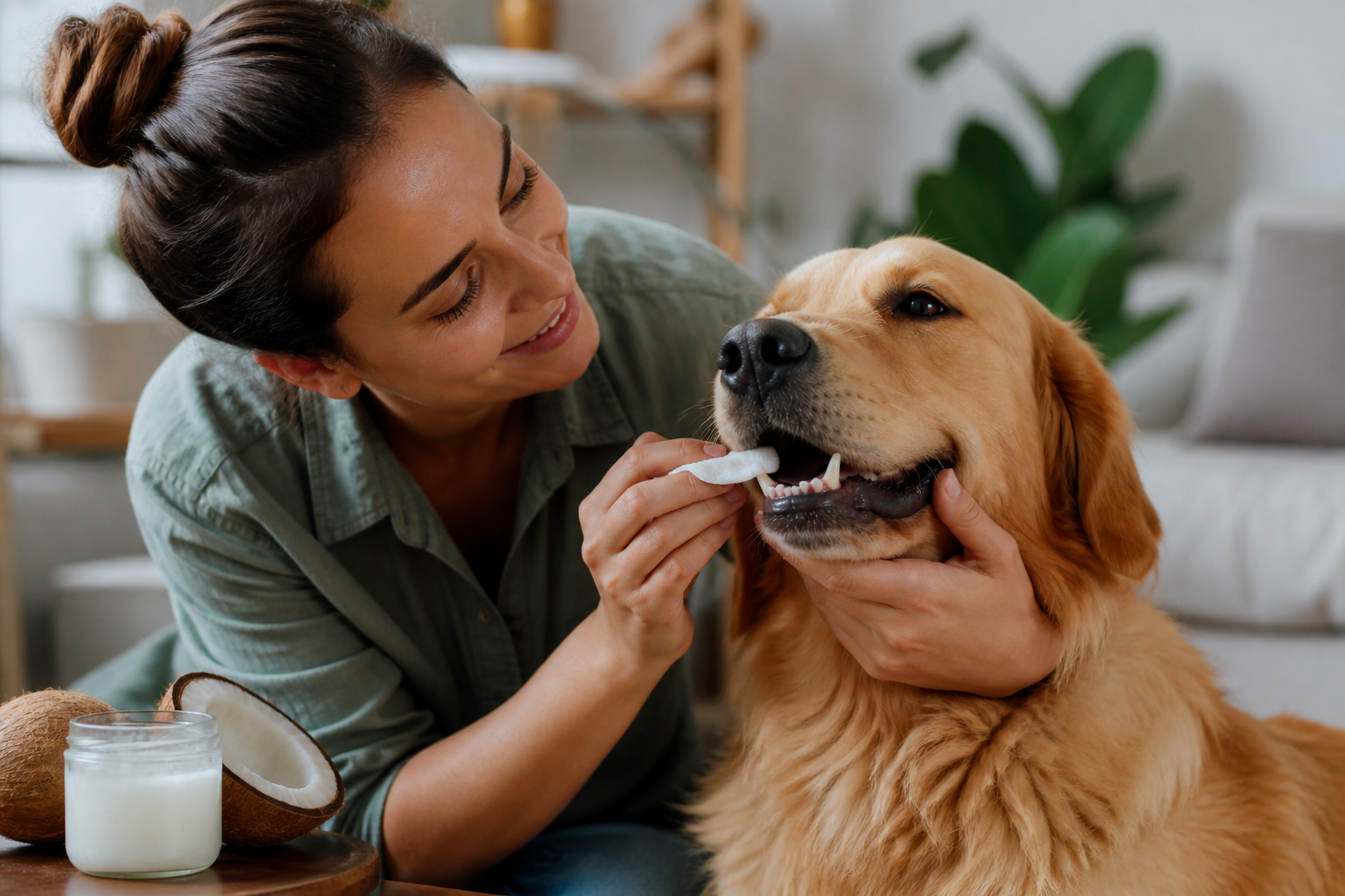 Can I Clean My Dogs Teeth With Coconut Oil?