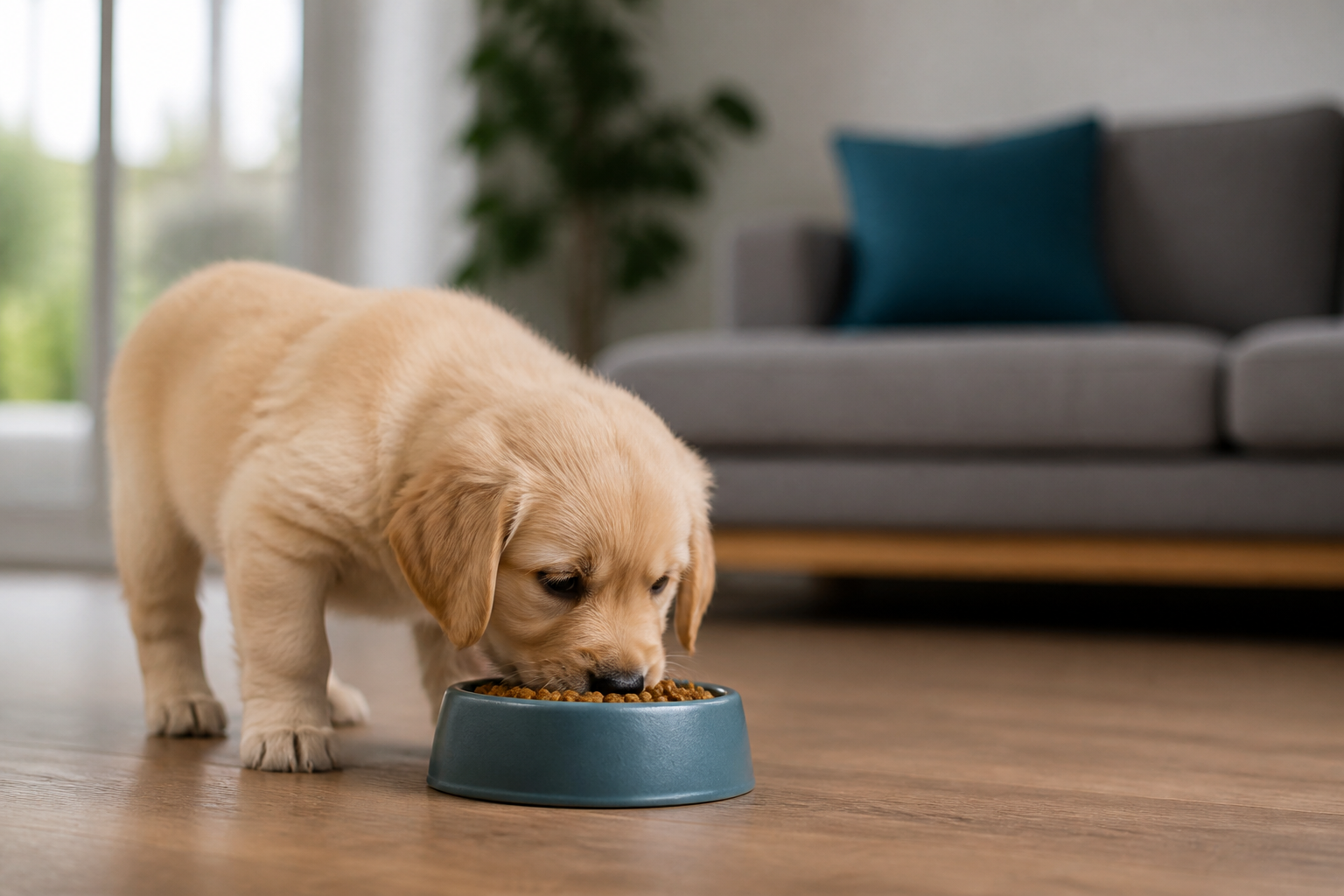 What Age Can a Puppy Eat Dry Dog Food?