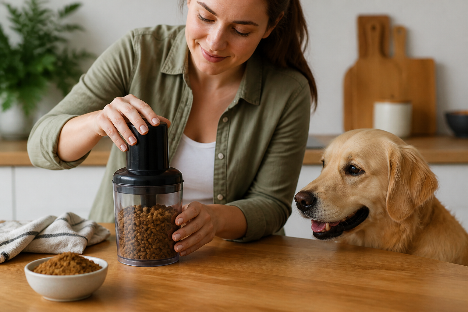 How to Grind Up Dry Dog Food for Your Pet