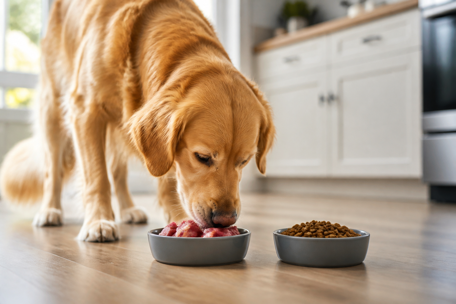 Can You Feed Raw and Dry Dog Food Together?