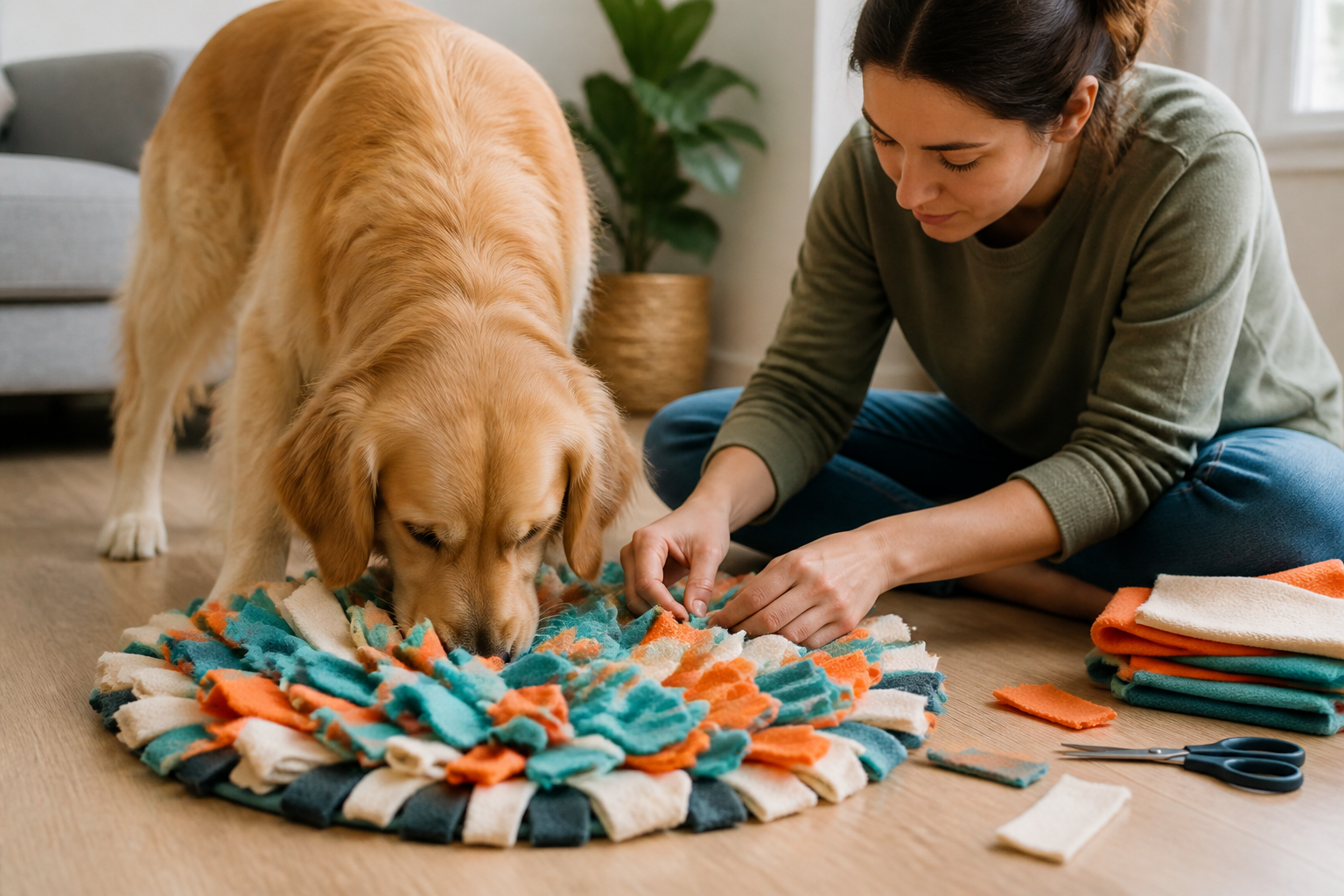 How to Make a Snuffle Mat for a Dog: A Simple DIY Guide