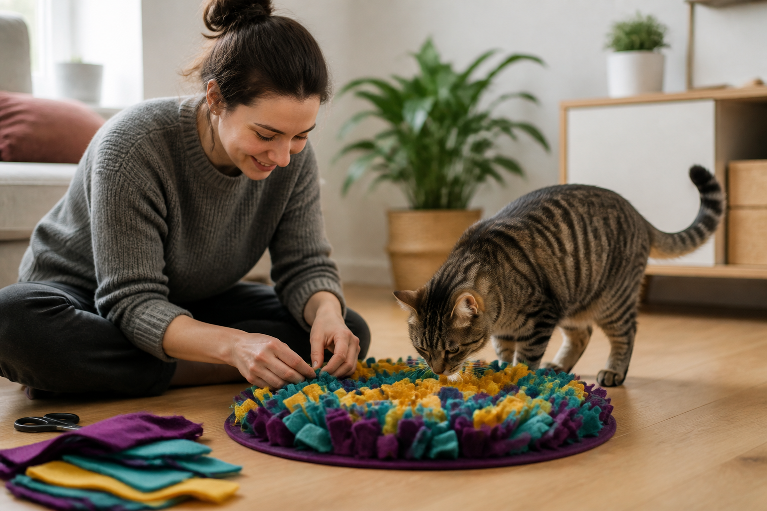 How to Make a Snuffle Mat for Cats: A DIY Enrichment Guide